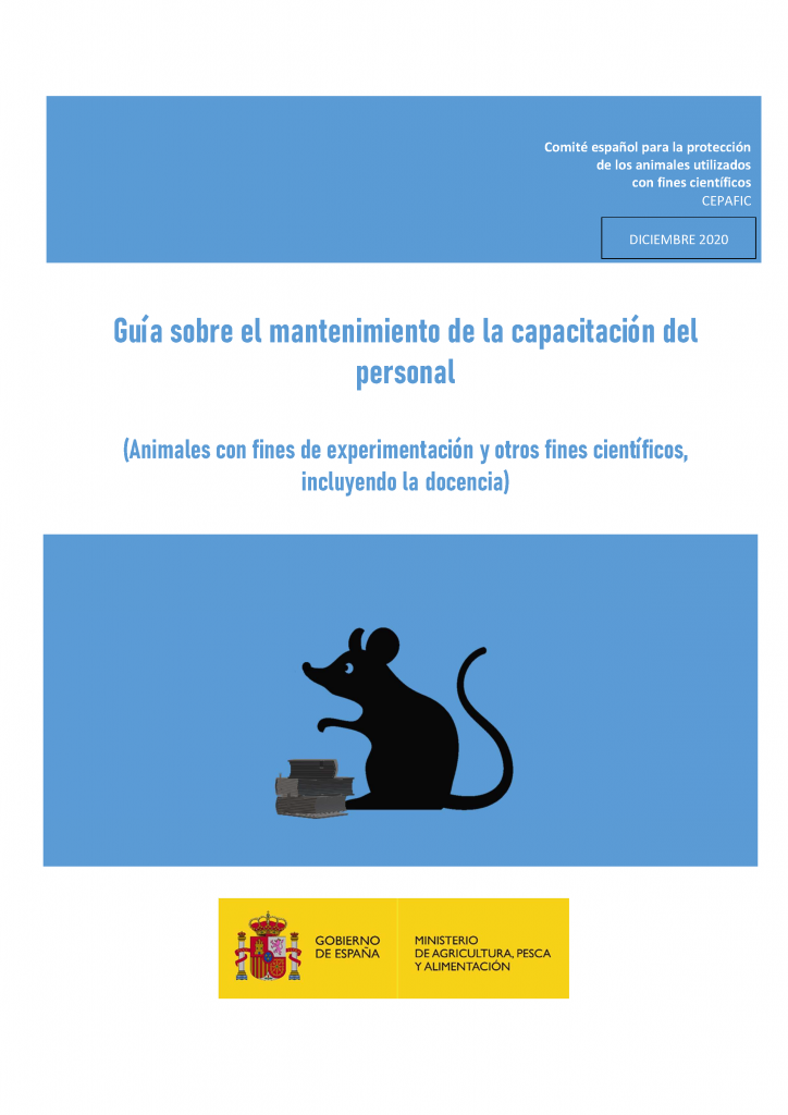 guia sobre mantenimiento de la capacitación experimentación animal